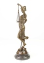 [LA-39288] Bronzeskulptur Bronzefigur Justitia Richterin Recht Anwalt Schwert Waage #39288 Bild 5