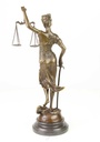 [LA-39288] Bronzeskulptur Bronzefigur Justitia Richterin Recht Anwalt Schwert Waage #39288 Bild 8