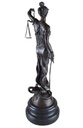 [LA-39289] Bronzeskulptur Bronzefigur Justitia Richterin Recht Anwalt Schwert Waage Bild 4