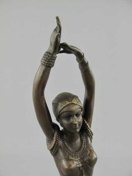 [LA-39291] Bronzeskulptur Bronzefigur Namens Miss Kita Frau Tänzerin Bild 17