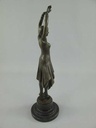 [LA-39291] Bronzeskulptur Bronzefigur Namens Miss Kita Frau Tänzerin Bild 19