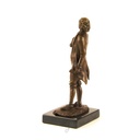 [LA-39292] Bronzeskulptur Bronzefigur Stehender Mann mit Feder in Arm Mozart Bild 6