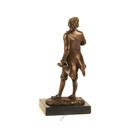 [LA-39292] Bronzeskulptur Bronzefigur Stehender Mann mit Feder in Arm Mozart Bild 8