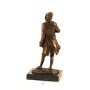 [LA-39292] Bronzeskulptur Bronzefigur Stehender Mann mit Feder in Arm Mozart Bild 9
