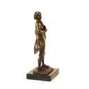 [LA-39292] Bronzeskulptur Bronzefigur Stehender Mann mit Feder in Arm Mozart Bild 13
