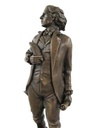 [LA-39292] Bronzeskulptur Bronzefigur Stehender Mann mit Feder in Arm Mozart Bild 17