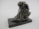 [LA-39306] Bronzeskulptur Bronzefigur Halbnackte Kniend Schönheit Frau Bild 16