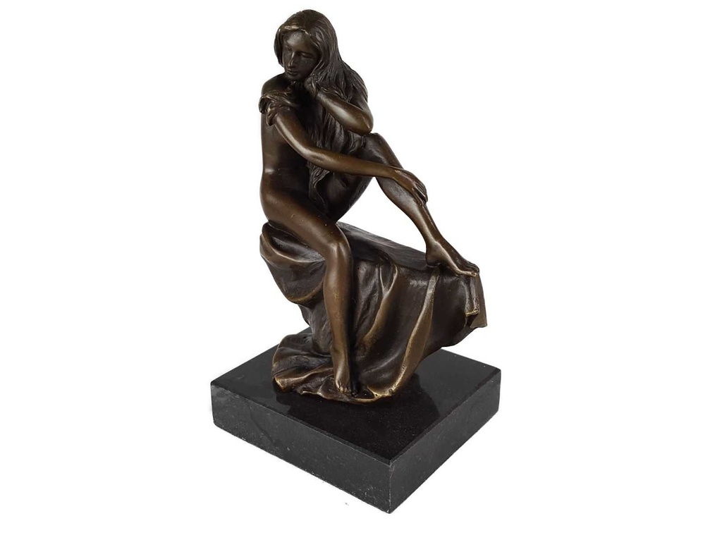 [LA-39308] Bronzeskulptur Bronzefigur Bronze Nackte Frau Weiblicher Akt Bild 2