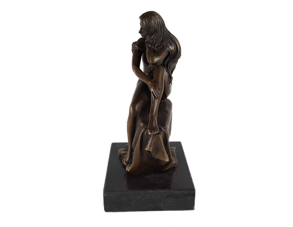 [LA-39308] Bronzeskulptur Bronzefigur Bronze Nackte Frau Weiblicher Akt Bild 3