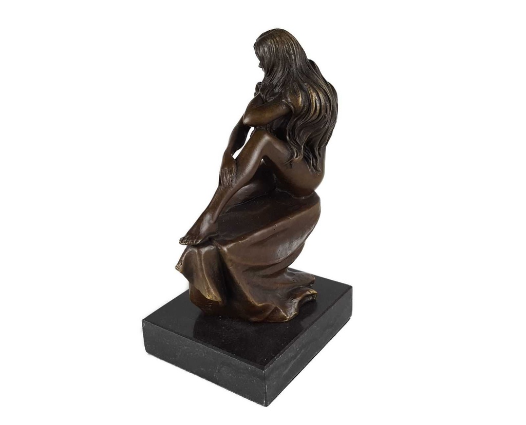 [LA-39308] Bronzeskulptur Bronzefigur Bronze Nackte Frau Weiblicher Akt Bild 4