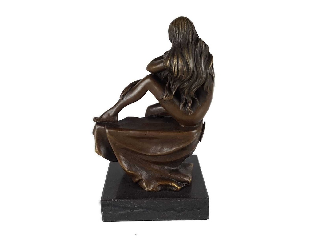 [LA-39308] Bronzeskulptur Bronzefigur Bronze Nackte Frau Weiblicher Akt Bild 5