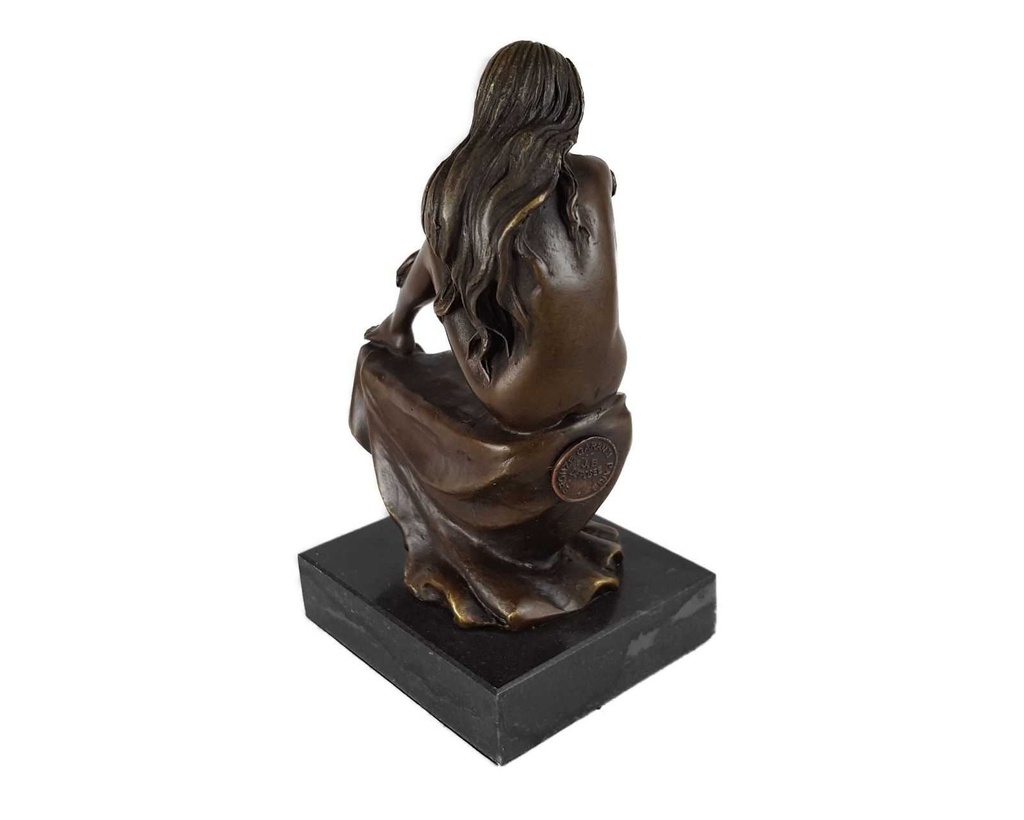[LA-39308] Bronzeskulptur Bronzefigur Bronze Nackte Frau Weiblicher Akt Bild 6