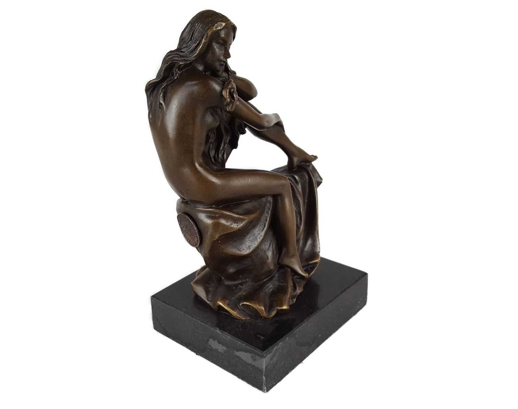 [LA-39308] Bronzeskulptur Bronzefigur Bronze Nackte Frau Weiblicher Akt Bild 8