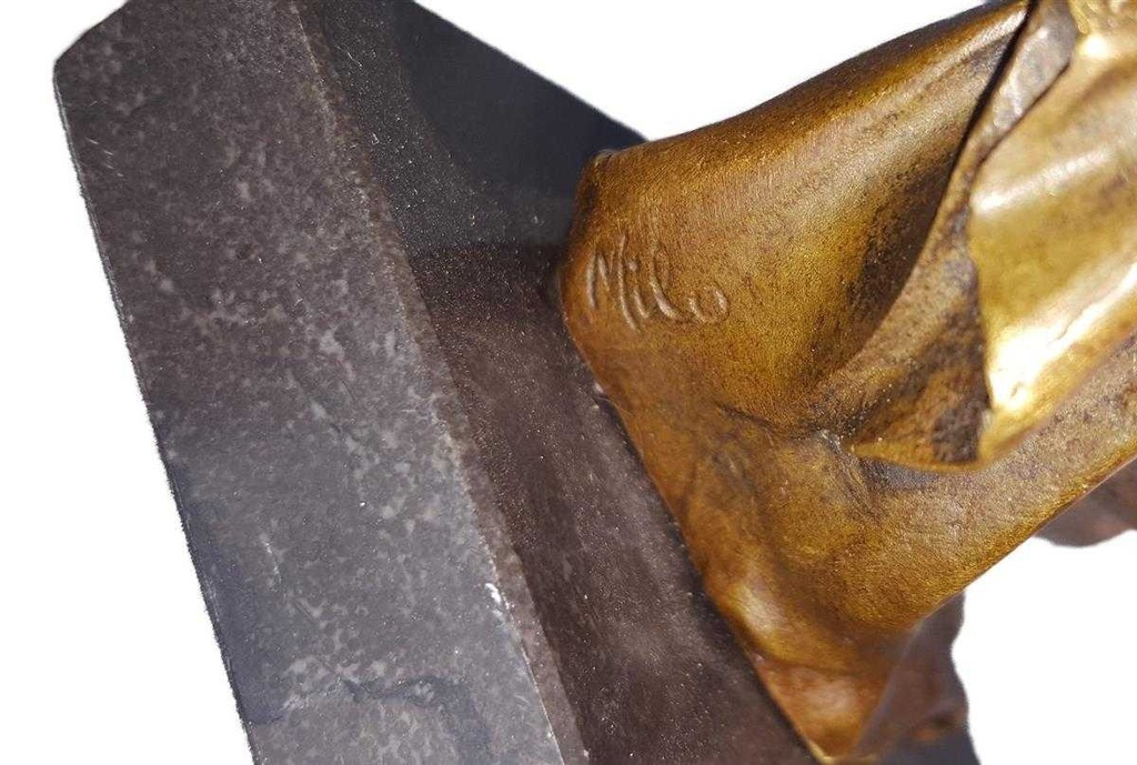 [LA-39308] Bronzeskulptur Bronzefigur Bronze Nackte Frau Weiblicher Akt Bild 9