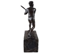 [LA-39331] Bronzeskulptur Bronzefigur Sport Mann Tennisspieler Art-Deco-Stil Bild 7