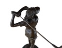 [LA-39333] Bronzeskulptur Bronzefigur Sport Frau Golfspielerin Klassisch-Stil Bild 5