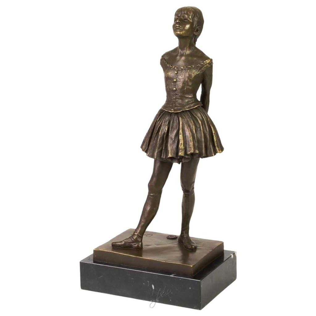 [LA-39337] Bronzeskulptur Bronzefigur Kleinen Tänzerin Im Alter Von Vierzehn Jahren Bild 2