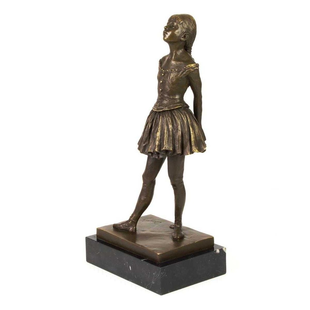 [LA-39337] Bronzeskulptur Bronzefigur Kleinen Tänzerin Im Alter Von Vierzehn Jahren Bild 3