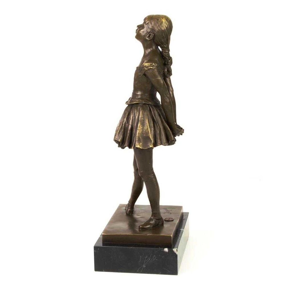 [LA-39337] Bronzeskulptur Bronzefigur Kleinen Tänzerin Im Alter Von Vierzehn Jahren Bild 5