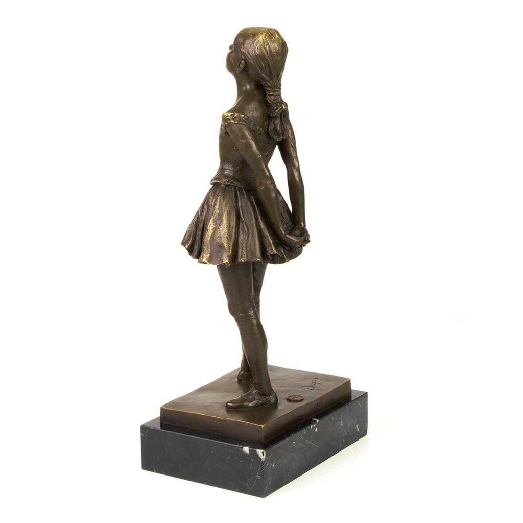 [LA-39337] Bronzeskulptur Bronzefigur Kleinen Tänzerin Im Alter Von Vierzehn Jahren Bild 6