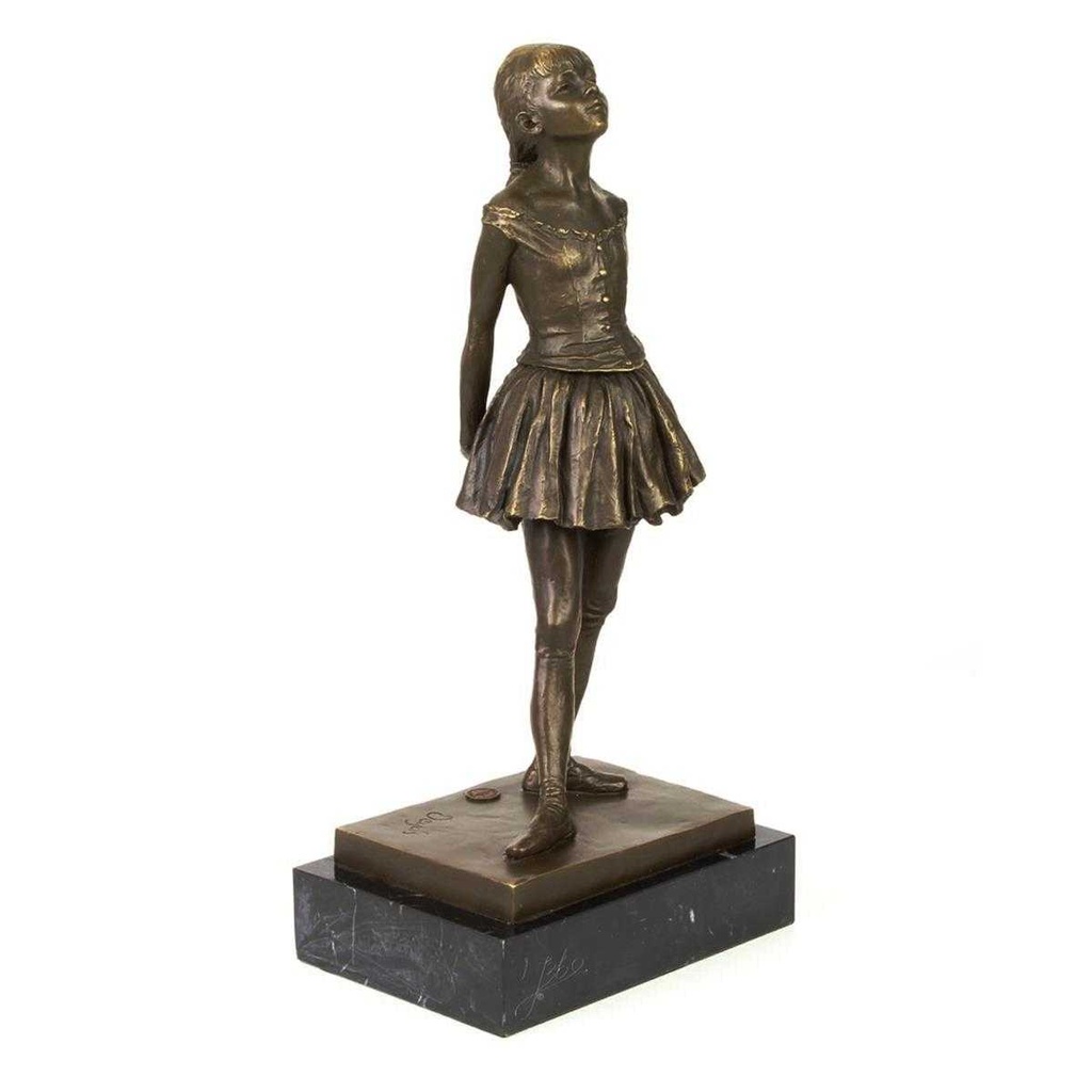 [LA-39337] Bronzeskulptur Bronzefigur Kleinen Tänzerin Im Alter Von Vierzehn Jahren Bild 14