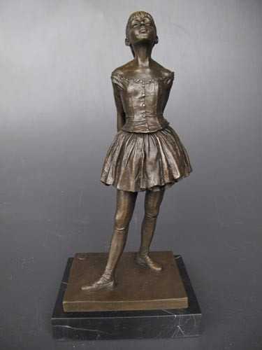 [LA-39337] Bronzeskulptur Bronzefigur Kleinen Tänzerin Im Alter Von Vierzehn Jahren Bild 16