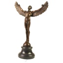 [LA-39346] Bronzeskulptur Bronzefigur Griechische Mythologie Ikarus Ikaros Angel Bild 2