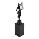 [LA-39347] Bronzeskulptur Bronzefigur Justitia Bild 6