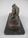 [LA-39354] Bronzeskulptur Bronzefigur Zoo Kämpfende Stiere Bild 7