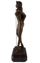 [LA-39361] Bronze Skulptur Figur Bronzeskulptur Bronzefigur Frau Gefesselt Kette Am Hals Bild 3