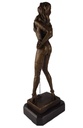 [LA-39361] Bronze Skulptur Figur Bronzeskulptur Bronzefigur Frau Gefesselt Kette Am Hals Bild 4
