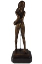 [LA-39361] Bronze Skulptur Figur Bronzeskulptur Bronzefigur Frau Gefesselt Kette Am Hals Bild 5