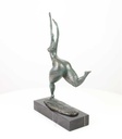 [LA-39368] Bronzeskulptur Bronzefigur Frau Abstrakt-Stil Bild 4