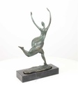 [LA-39368] Bronzeskulptur Bronzefigur Frau Abstrakt-Stil Bild 8