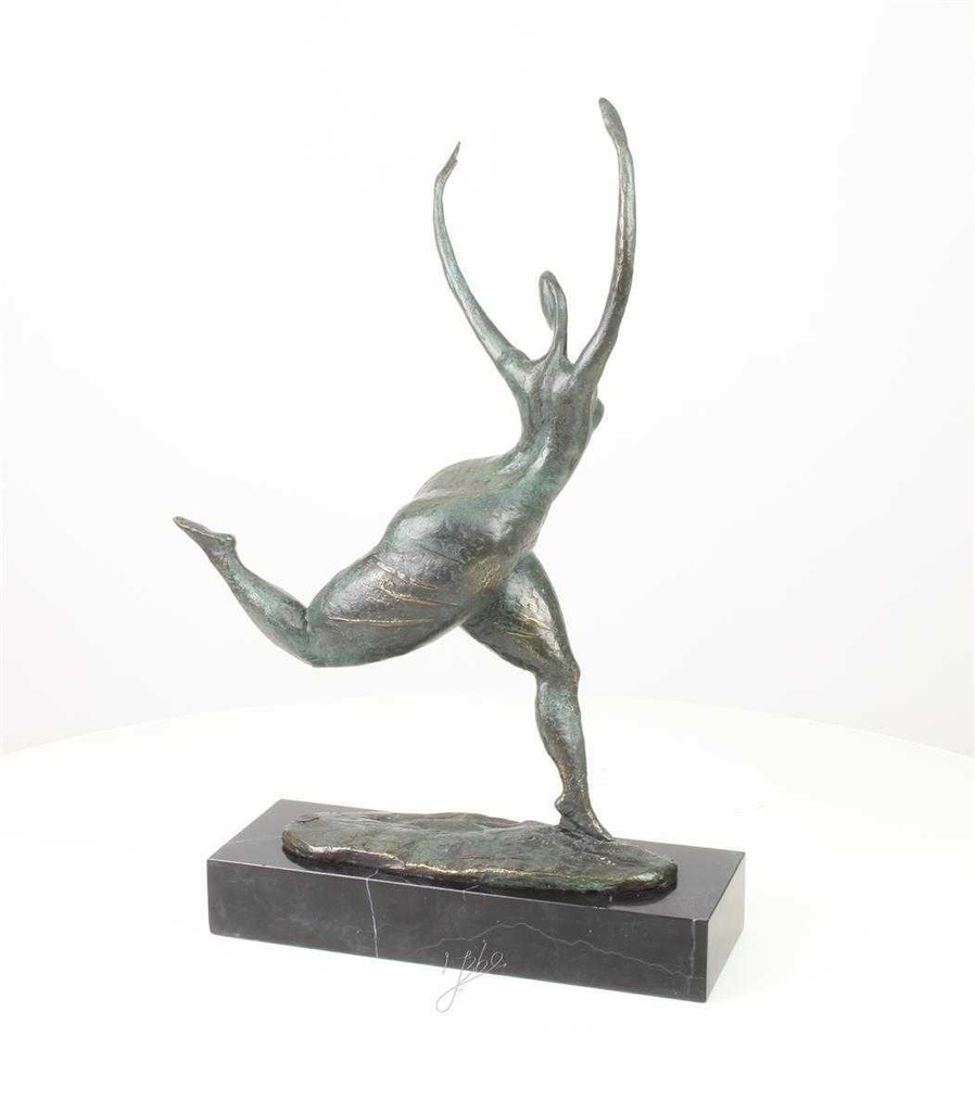 [LA-39368] Bronzeskulptur Bronzefigur Frau Abstrakt-Stil Bild 10