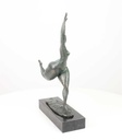 [LA-39368] Bronzeskulptur Bronzefigur Frau Abstrakt-Stil Bild 12