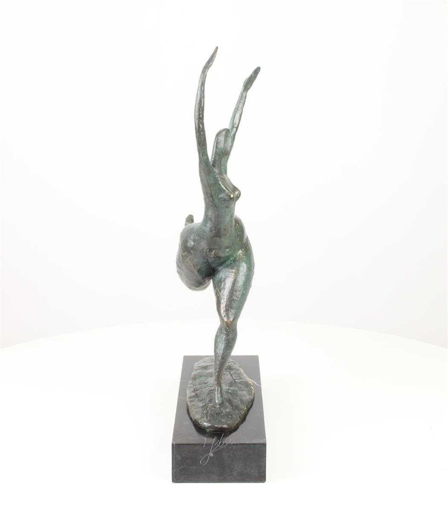[LA-39368] Bronzeskulptur Bronzefigur Frau Abstrakt-Stil Bild 13
