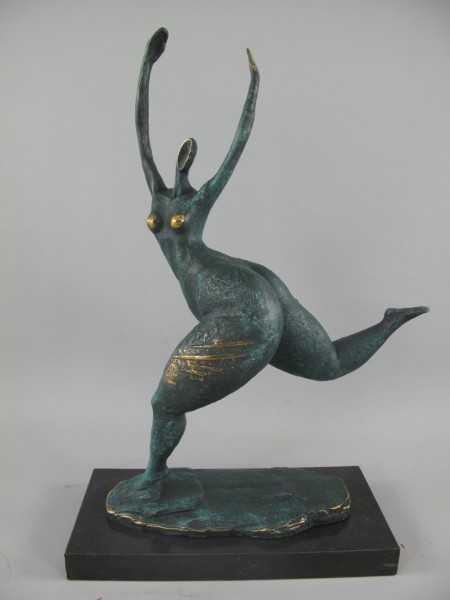 [LA-39368] Bronzeskulptur Bronzefigur Frau Abstrakt-Stil Bild 16