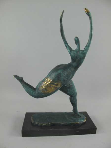 [LA-39368] Bronzeskulptur Bronzefigur Frau Abstrakt-Stil Bild 18