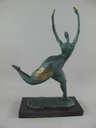 [LA-39368] Bronzeskulptur Bronzefigur Frau Abstrakt-Stil Bild 18