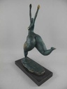 [LA-39368] Bronzeskulptur Bronzefigur Frau Abstrakt-Stil Bild 19