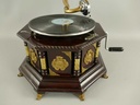 [LA-39586] Grammophon Messing achteckig Bild 3