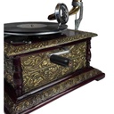 [LA-39587] Grammophon eckig Messing-Montur Bild 3