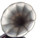 [LA-39588] Grammophon eckig Messing-Montur Bild 3