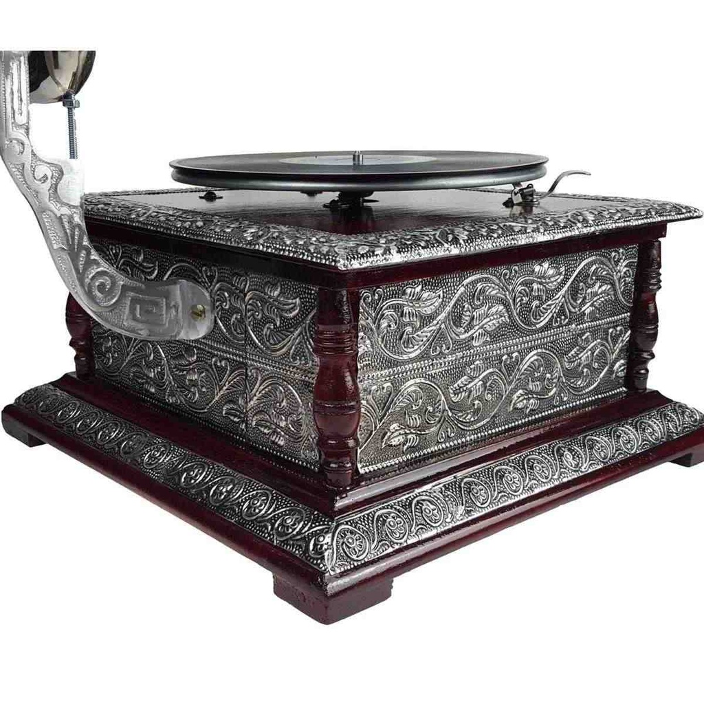 [LA-39588] Grammophon eckig Messing-Montur Bild 5