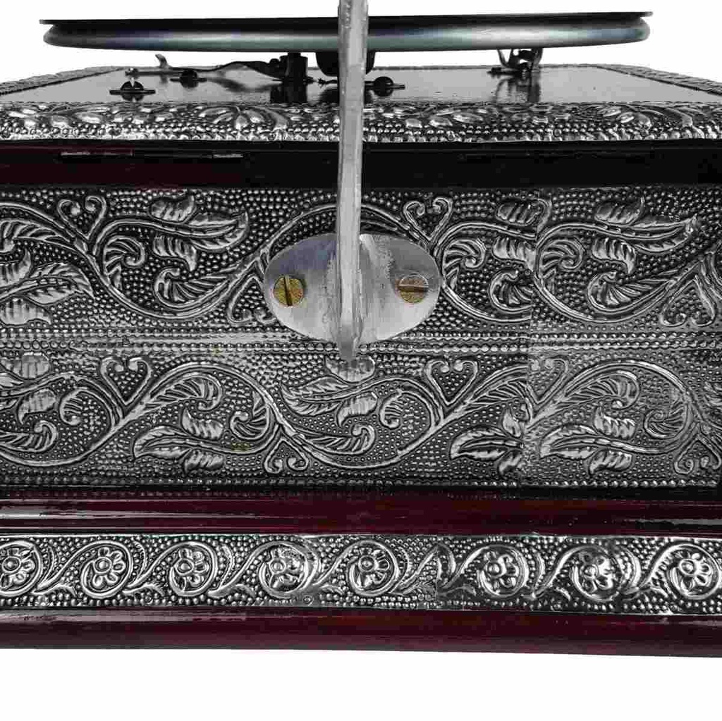 [LA-39588] Grammophon eckig Messing-Montur Bild 6