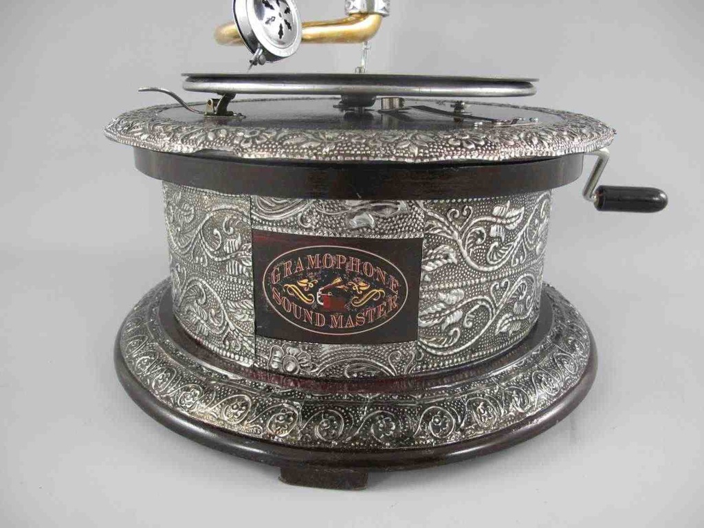 [LA-39590] Grammophon rund Messing-Montur Bild 3