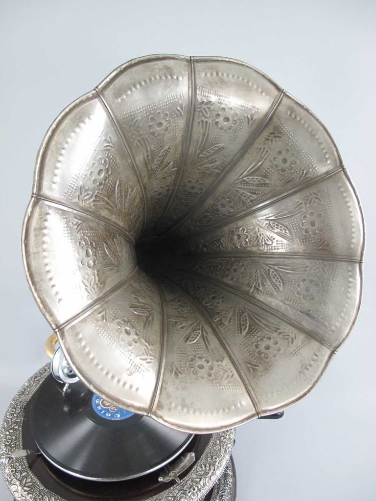 [LA-39590] Grammophon rund Messing-Montur Bild 5