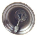 [LA-39636] Schulglocke Messing Brüniert Holzgriff H 21x10 cm Bild 3