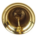 [LA-39637] Schulglocke Tischglocke Glocke Messing poliert Bild 3